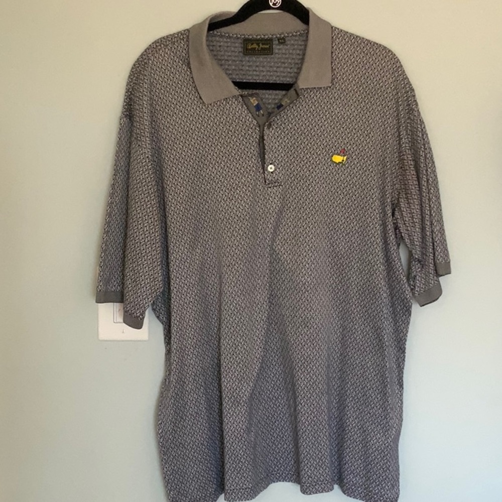 MENS GOLF POLO SHIRT XL BOBBY JONES BLUE/ GRAY